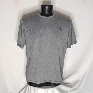 Champion Men's Athletic T-Shirt Moisture Wicking Large Gray